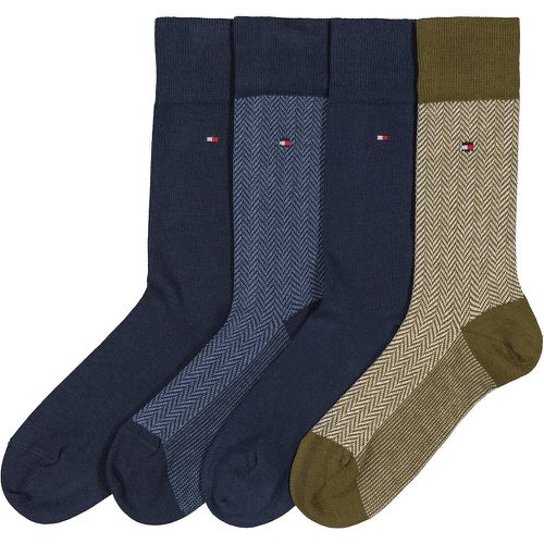 Pack of 4 Pairs of Crew Socks in Cotton Mix - Tommy Hilfiger - Modalova