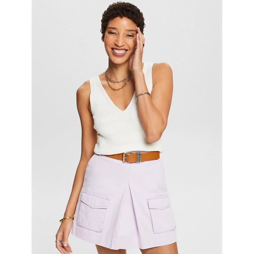 Cotton V-Neck Vest Top - Esprit - Modalova