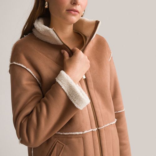 Reversible Mid-Length Coat with Zip Fastening - Anne weyburn - Modalova