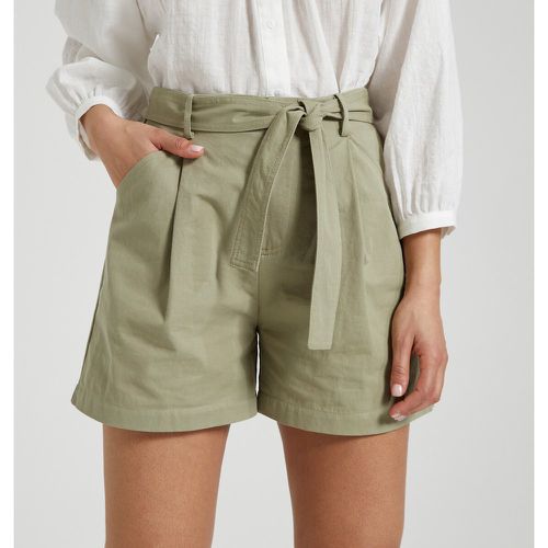 Cotton Loose Fit Shorts with High Tie-Waist - SEE U SOON - Modalova