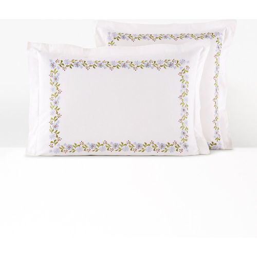 Leland Embroidered Floral 100% Washed Cotton Pillowcase - LA REDOUTE INTERIEURS - Modalova