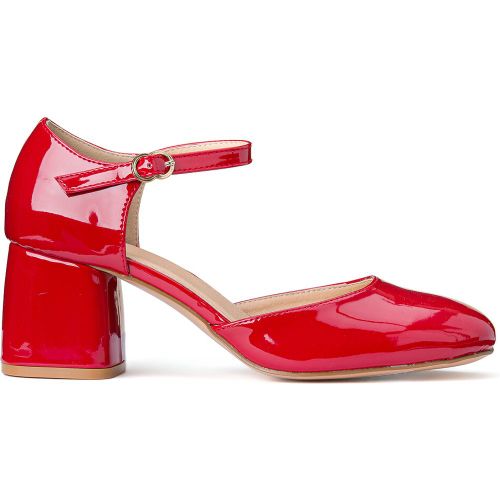 Patent Ballet Flats with Block Heel - LA REDOUTE COLLECTIONS - Modalova