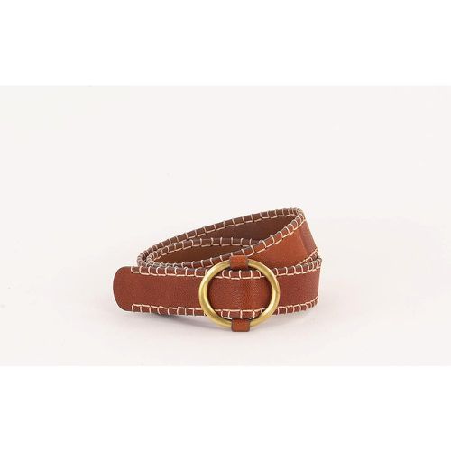 Brodity Leather Embroidered Belt - SESSUN - Modalova