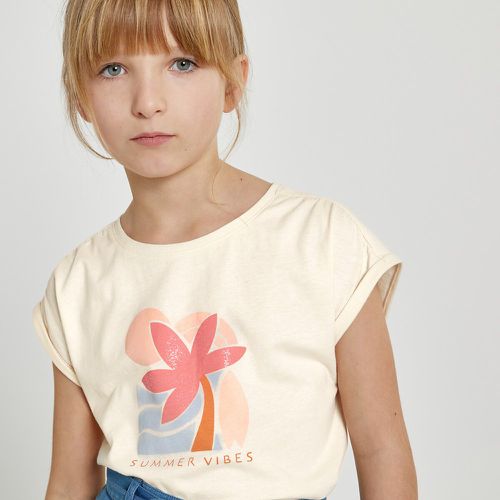 Cotton Palm Tree T-Shirt with Short Sleeves - LA REDOUTE COLLECTIONS - Modalova