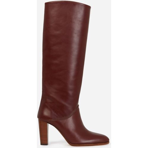 Leather Knee-High Boots with High Heel - VANESSA BRUNO - Modalova