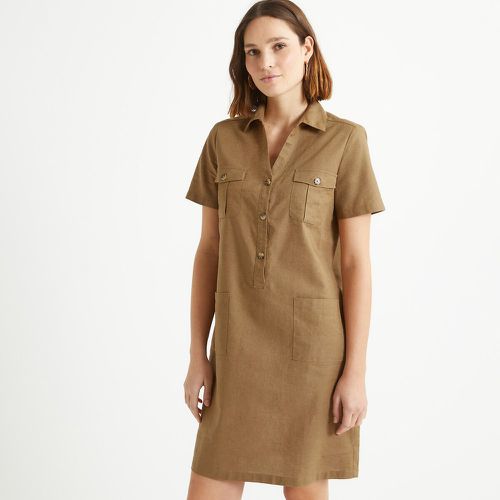Linen/Cotton Shirt Dress - Anne weyburn - Modalova