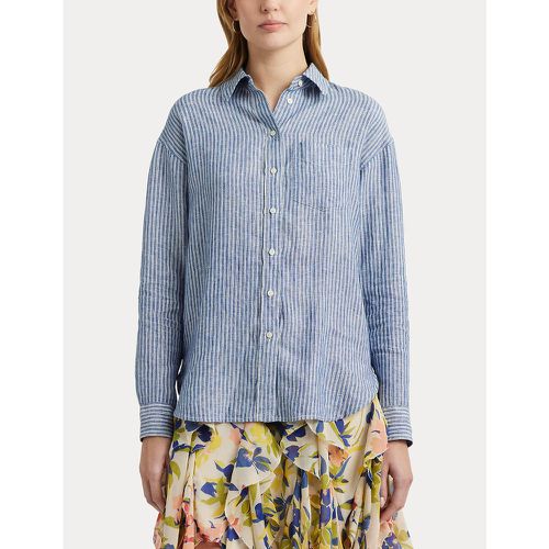 Brawley Striped Linen Shirt with Long Sleeves - Lauren Ralph Lauren - Modalova