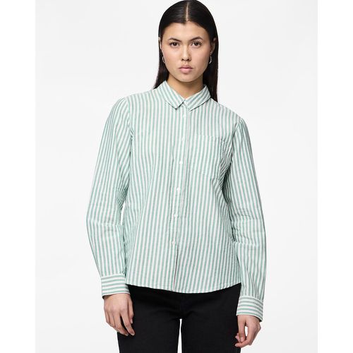 Finely Striped Cotton Shirt - Pieces - Modalova