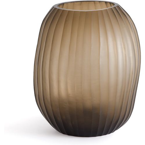 Almora Large Ridged Frosted Glass Vase - AM.PM - Modalova