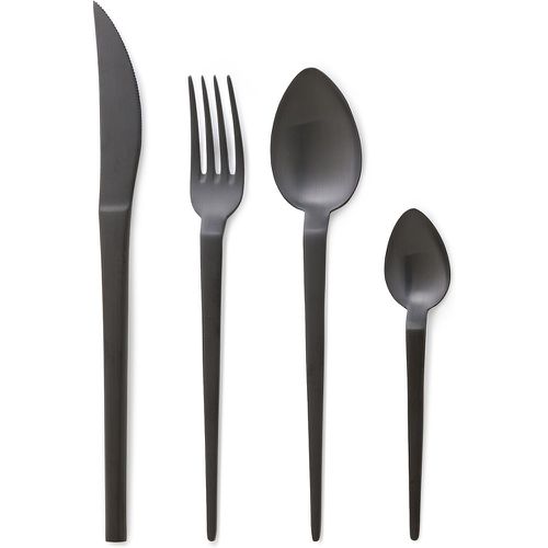 Oslo 16-Piece Matte Black Stainless Steel Cutlery Set - AM.PM - Modalova