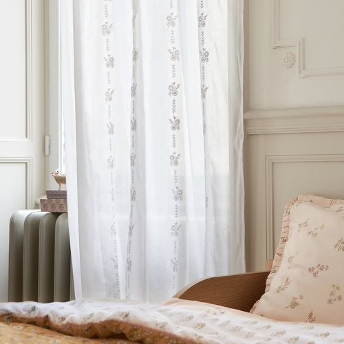 Theoline Embroidered 100% Cotton Net Curtain with Hidden Tabs - LA REDOUTE INTERIEURS - Modalova