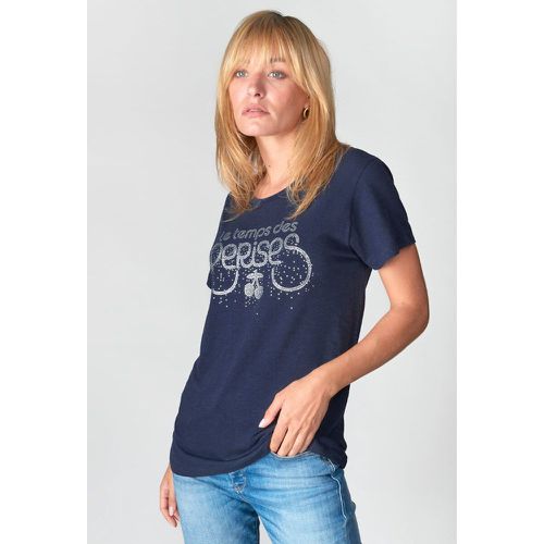 Cotton Metallic Logo T-Shirt - LE TEMPS DES CERISES - Modalova