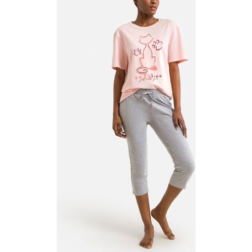 Cotton Cropped Pyjamas - CATSLINE - Modalova