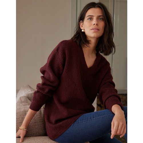 Recycled Tunic Jumper with V-Neck in Fine Knit - Anne weyburn - Modalova