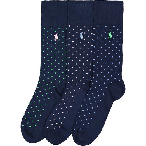 Pack of 3 Pairs of Socks in Cotton Mix - Polo Ralph Lauren - Modalova