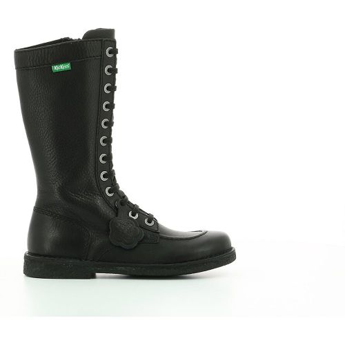 Meetkiknew Leather Knee-High Boots with Laces - Kickers - Modalova