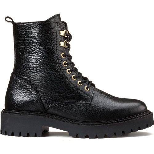 Leather Ankle Boots with Flat Heel, Made in Europe - LA REDOUTE COLLECTIONS - Modalova