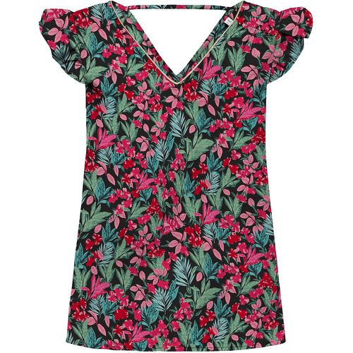 Floral V-Neck Blouse with Ruffles - Only - Modalova