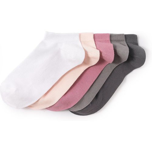 Pack of 5 Pairs of Trainer Socks in Cotton Mix - LA REDOUTE COLLECTIONS - Modalova