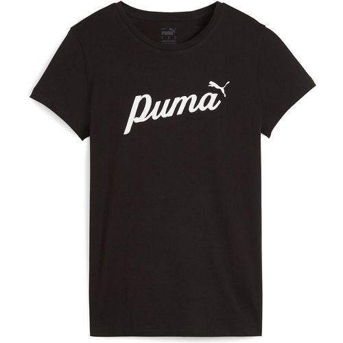 Essentials Blossom Script T-Shirt in Cotton - Puma - Modalova