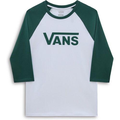 Cotton Large Logo T-Shirt with 3/4 Length Sleeves - Vans - Modalova