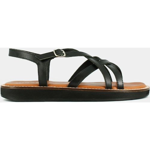 Water Leather Sandals with Chunky Heel - JONAK - Modalova