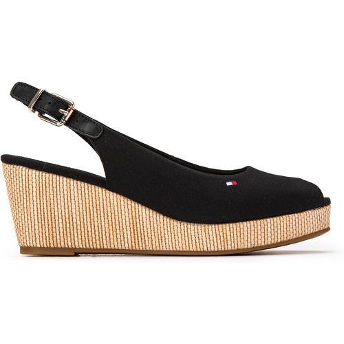Iconic Elba Sling Sandals in Leather with Wedge Heel - Tommy Hilfiger - Modalova