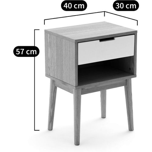 Jimi Vintage-Style Bedside Table - LA REDOUTE INTERIEURS - Modalova