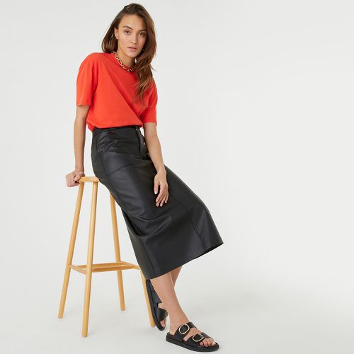 Faux Leather Straight Skirt - LA REDOUTE COLLECTIONS - Modalova