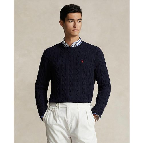 Cotton Cable Knit Jumper with Crew-Neck - Polo Ralph Lauren - Modalova