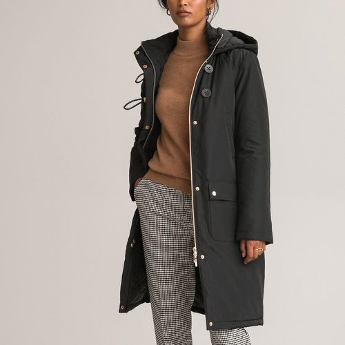 Recycled Mid-Length Parka with Hood and Zip Fastening - Anne weyburn - Modalova