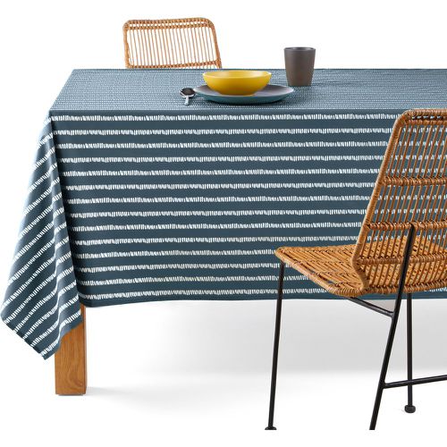 Irun Striped Oilcloth-Style 100% Cotton Tablecloth - LA REDOUTE INTERIEURS - Modalova
