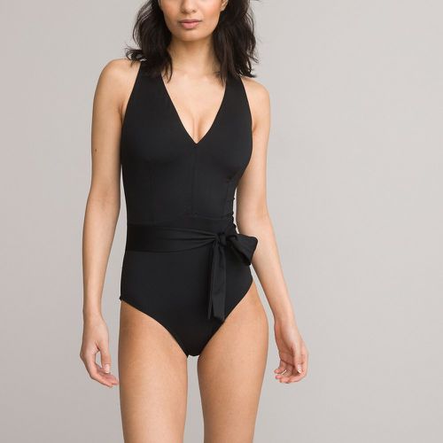 Recycled Swimsuit with Removable Tie Belt - LA REDOUTE COLLECTIONS - Modalova