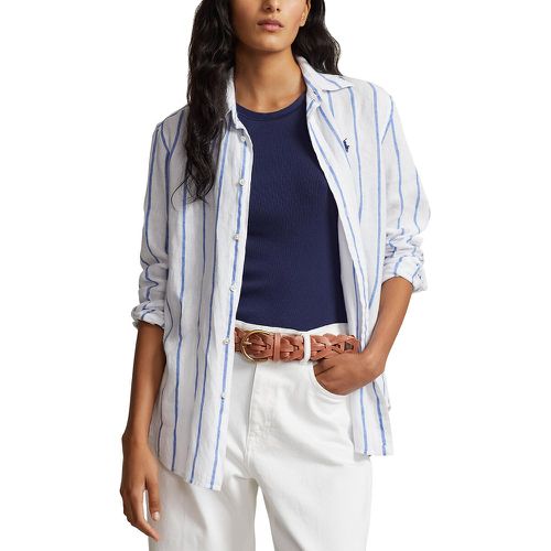 Striped Linen Shirt with Long Sleeves - Polo Ralph Lauren - Modalova