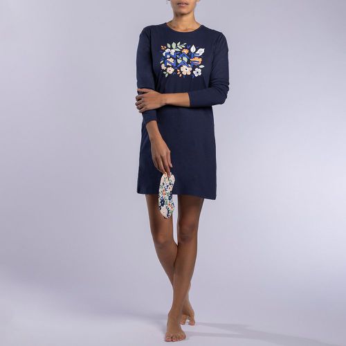 Lazuli Cotton Jersey Nightshirt with Long Sleeves - Naf Naf - Modalova