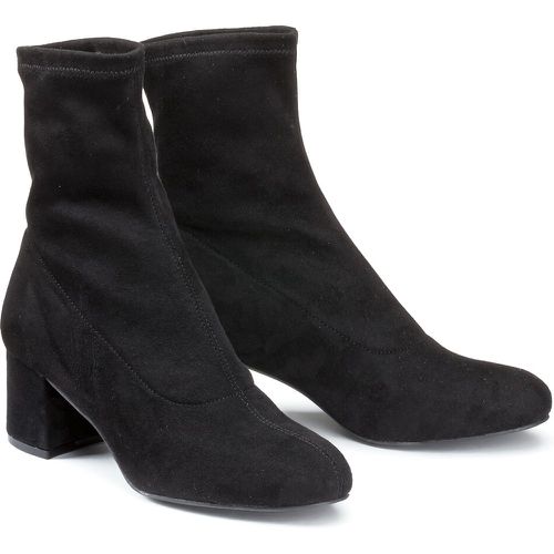 Wide Fit Ankle Boots with Block Heel - LA REDOUTE COLLECTIONS PLUS - Modalova