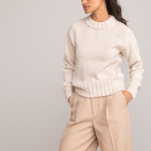 Chunky Knit Jumper with Crew Neck - LA REDOUTE COLLECTIONS - Modalova