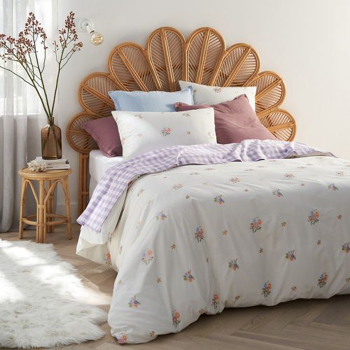 Hollyhill Embroidered Floral 100% Cotton Percale 200 Thread Count Duvet Cover - LA REDOUTE INTERIEURS - Modalova