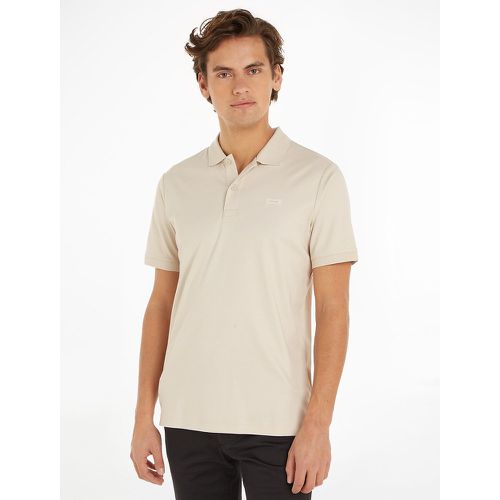Cotton Polo Shirt in Slim Fit with Short Sleeves - Calvin Klein - Modalova