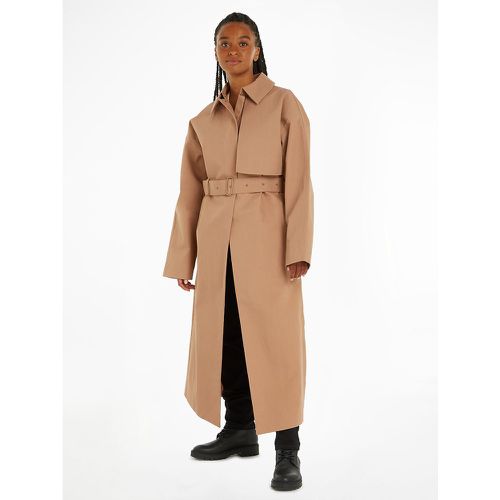 Long Belted Trench Coat in Cotton - Calvin Klein - Modalova