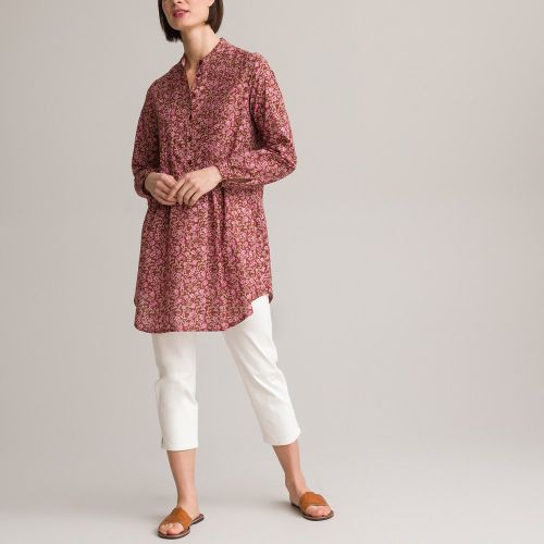 Floral Cotton Tunic with Mandarin Collar - Anne weyburn - Modalova