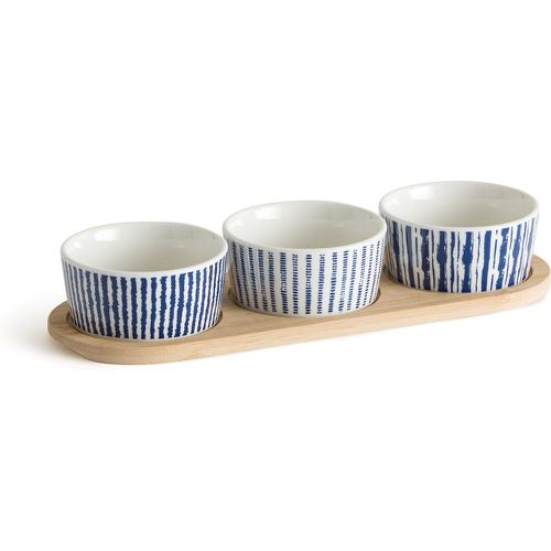 Set of 3 Atlanti Porcelain Cups on Bamboo Tray - LA REDOUTE INTERIEURS - Modalova