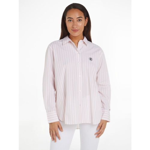 Striped Cotton Shirt with Long Sleeves - Tommy Hilfiger - Modalova