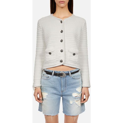 Cotton Mix Buttoned Cardigan with Crew Neck - THE KOOPLES - Modalova