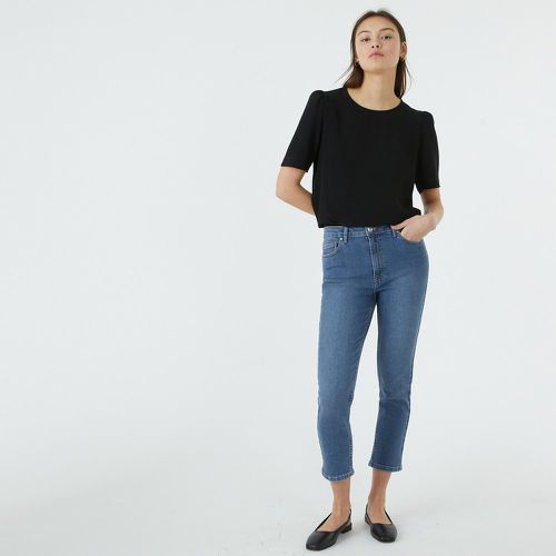 Slim Fit Cropped Jeans with High Waist, Length 22.5" - LA REDOUTE COLLECTIONS - Modalova