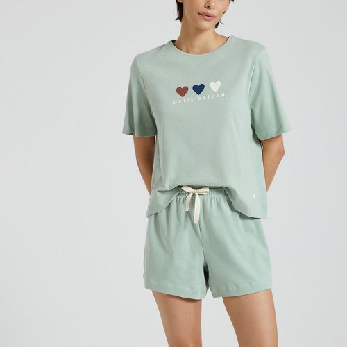 Maelie Cotton Short Pyjamas with Short Sleeves - PETIT BATEAU - Modalova
