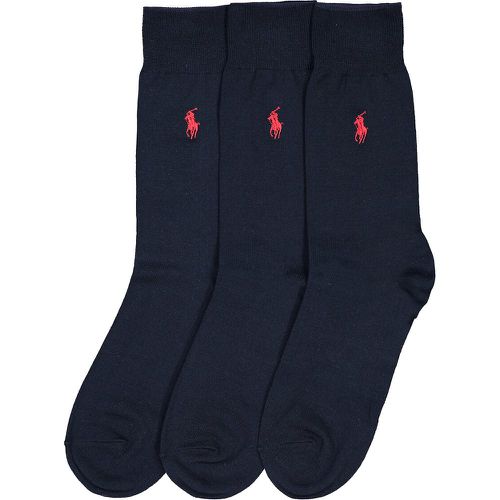 Pack of 3 Pairs of Socks in Cotton Mix - Polo Ralph Lauren - Modalova