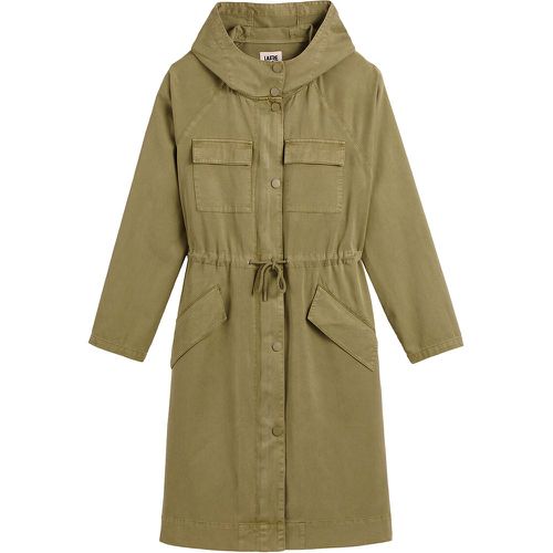 Cotton Long Hooded Parka with Press-Stud Fastening - LA REDOUTE COLLECTIONS - Modalova