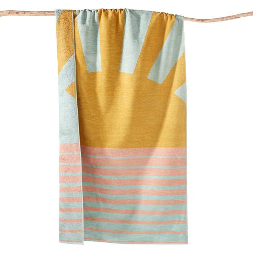 Listrado Graphic 100% Cotton Velour Beach Towel - LA REDOUTE INTERIEURS - Modalova