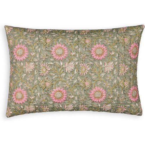 Casaluce Floral Block Print 100% Cotton Cushion Cover - LA REDOUTE INTERIEURS - Modalova